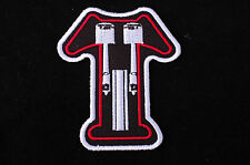 Triumph Twin Pistons Iron/Sew On Patch - Biker - Ton Up Boys -  No708