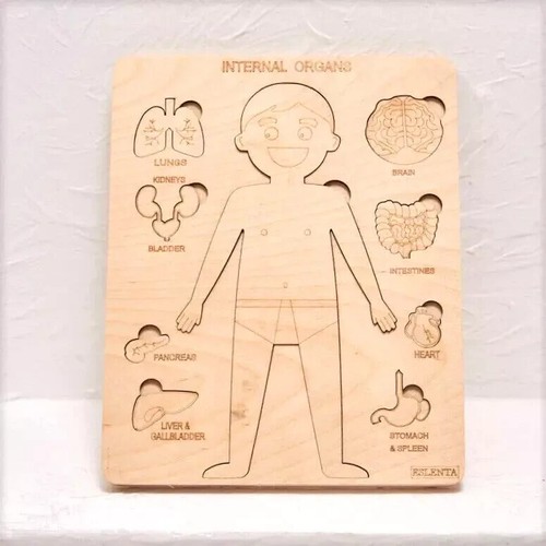 Wooden puzzle human body - puzzle,