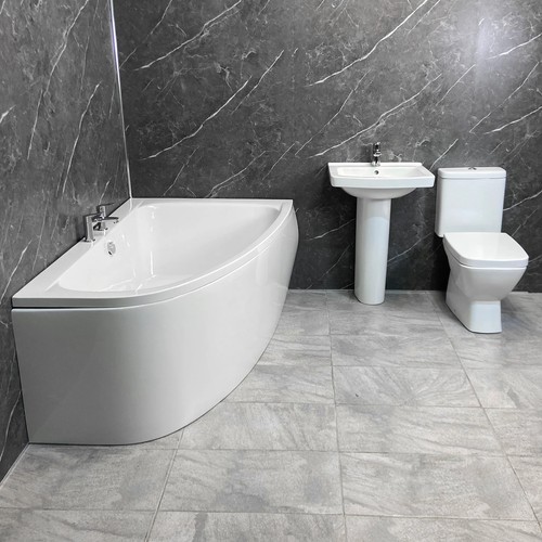 Complete corner bath suite - complete,