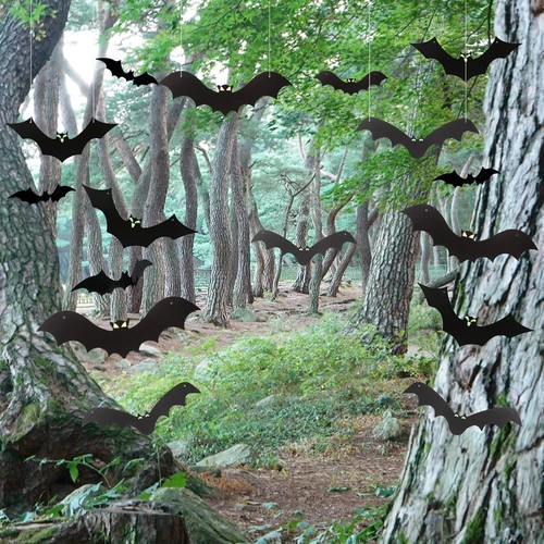 Pack halloween hanging bat - hanging,