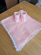 Hand crochet baby blanket - hand, &