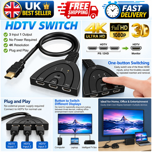 Port hdmi splitter cable - 4k,