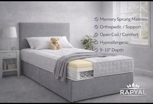 Single divan bed set - single,