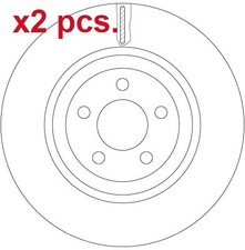 X2 PCS FRONT BRAKE DISC ROTOS