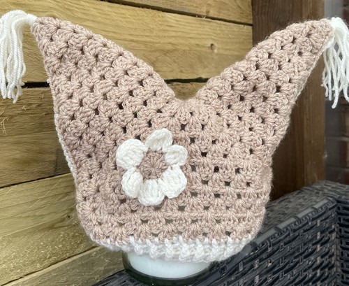 Hand crocheted jester style - hand,