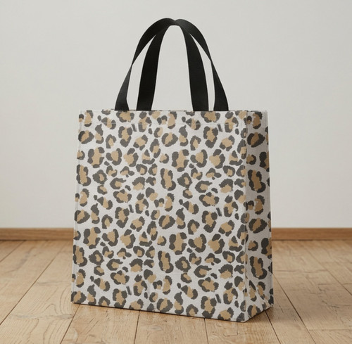 Leopard print reusable - print, tote