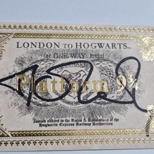 J.K.Rowling signed ticket-LONDON to HOGWARTS-Harry Potter
