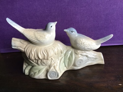 Porcelain birds nest figure - nest,