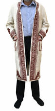afghan coat pakol blanket white luxury mens long authentic traditional pushton
