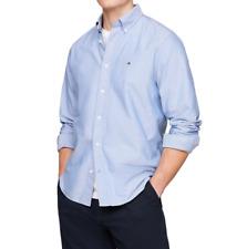 Mens Tommy Hilfiger Oxford Shirts Slim Fit Long Sleeve Casual Cotton Formal