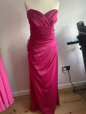 True Bride Raspberry Bridesmaid Sample Dress Size 16 (220)