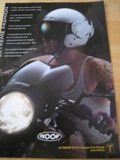 ROOF BOXERS THUNDERCHILD MOTORCYCLE HELMET POSTER ADVERT APPROX A4 SIZE FILE 8