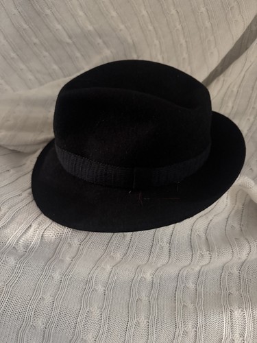 Mayser fedora black felt - black,