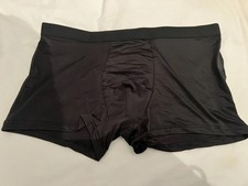 Mens Black Nylon Silk Pouch