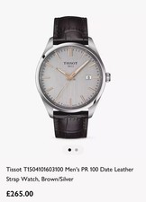 Tissot PR 100 Brown Leather Watch