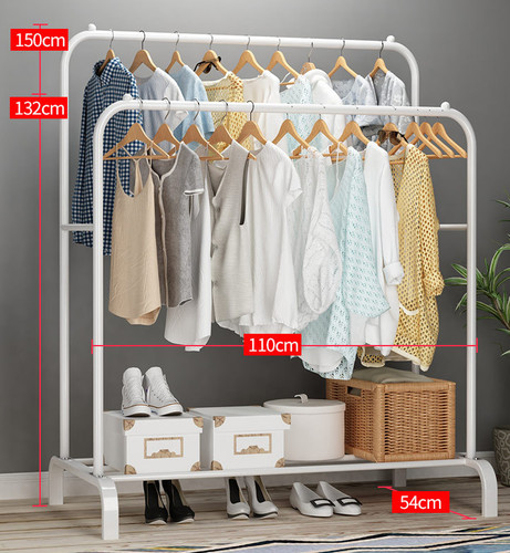 Heavy duty double clothes rail - duty,