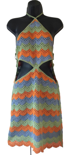 Zara stripy green orange - zara,