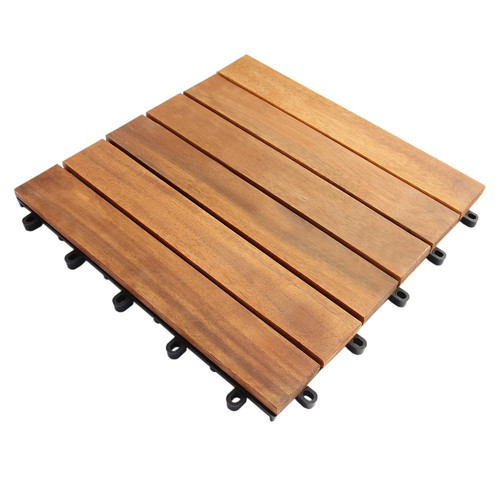 Interlocking wooden decking - interlocking,
