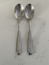 2 x RARE Alessi Nuovo Milano Teaspoons Set tea spoons stainless steel 14cm