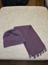 Thinsulate Purple Hat And Scarf L/XL