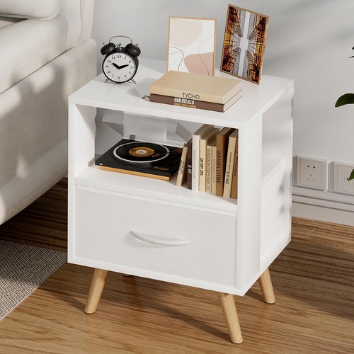 White tier kids nightstand - 2-tier,