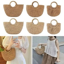 Lady Boho Straw Woven Rattan