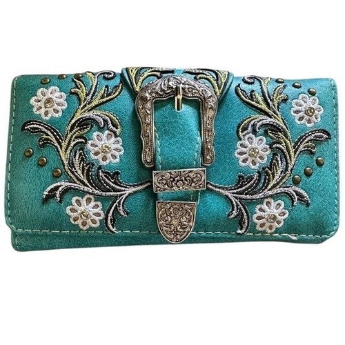 Western turquoise embroidered - western,
