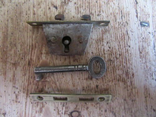 Victorian writing slope lock - victorian,