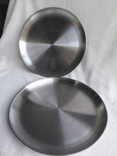 Pizza Baking Tray Set of 2, 10 Inch Stainless Steel round Oven Baking Sheet Pizz