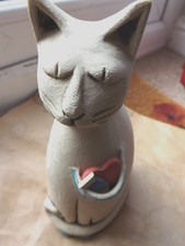 Vintage studio pottery cat