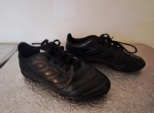 Black Adidas Kids Size 1 Astro Football Trainers/Boots