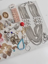 job lot broken costume jewellery Mixed Crystals Art Craft Project Art Project Uk