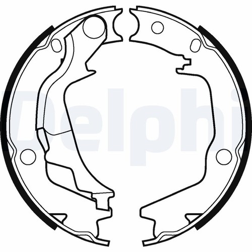 Fits delphi brake shoe set - fits,