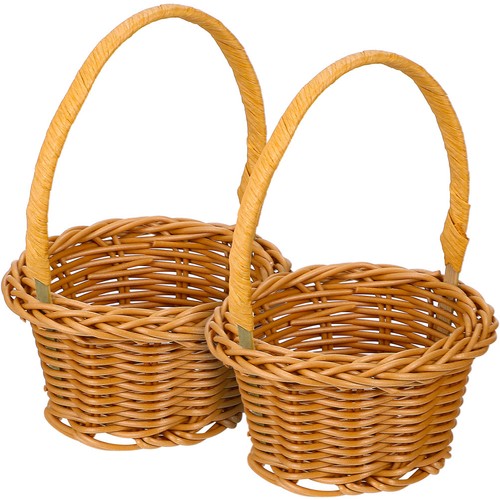 Pcs small held basket wicker - 2,