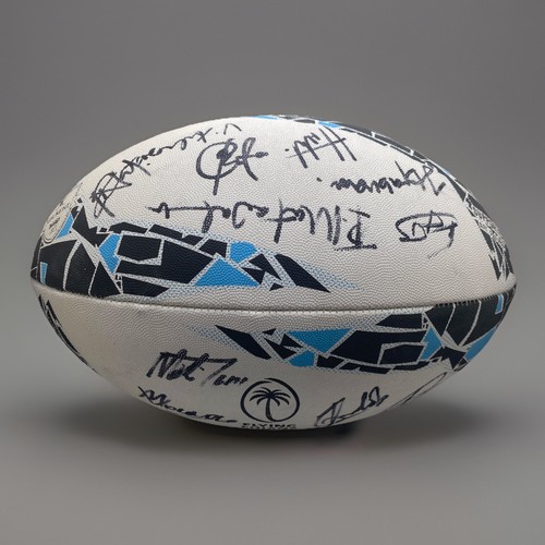 Fiji rugby ball team signed - ball,