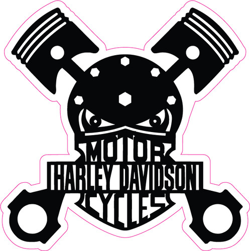 Harley davidson piston skull - davidson,