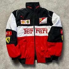 F1 Ferrari Vintage Racing Jacket Embroidered Unisex Red