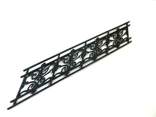 Dolls house railing - house, black