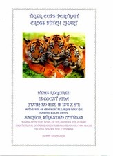 Cross stitch Chart - Tiger