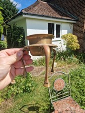 Islamic Bronze / Brass tripod censor / Spiritual Bowl, Islamic Art signed 4.75"