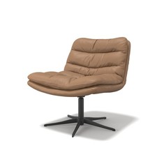 Modulax Mix Sit Embrace Cognac Leather Low Lounge Chair RRP £889