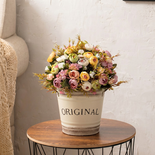 4pcs metal pails with handles - 4pcs,