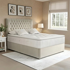 Divan Bed Set Plush Velvet