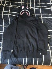 Black Bape Shark Hoodie Size