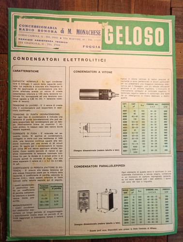 Vintage 60s rare geloso 12997 - 60s, geloso-12997