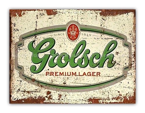 Vintage style grolsch metal - vintage,