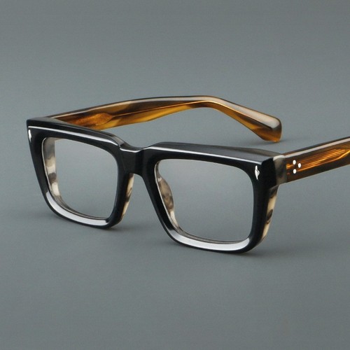 Thick acetate eyeglasses - acetate,