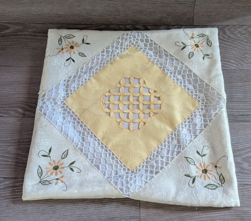 Vintage lace cushion cover - vintage,