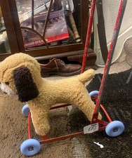 Vintage Deans Gwentoy Push Along / Walker Ride On Toy Dog Small Size
