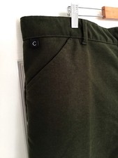 Mens Carabou Moleskin Trousers Dark Green Country Hunting Fishing W42 L31
